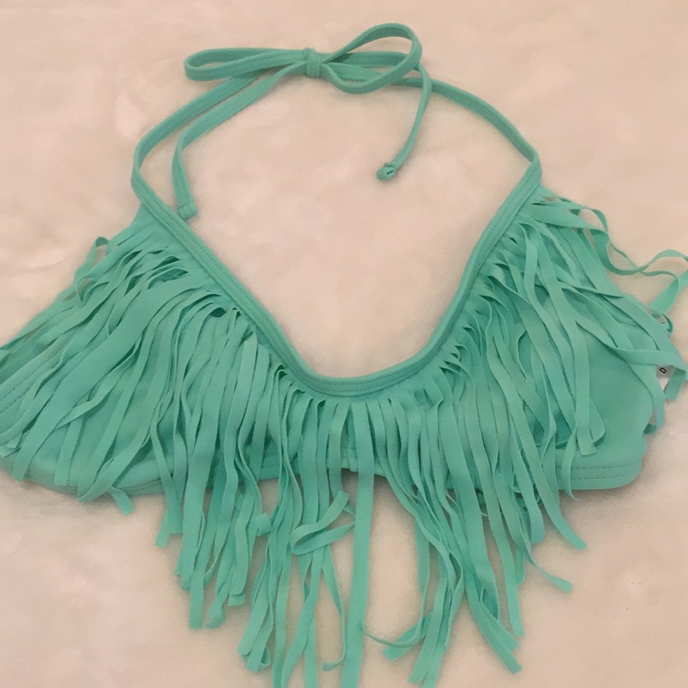 F21 Mint Fringe Bikini NWT - Picture 4 of 8